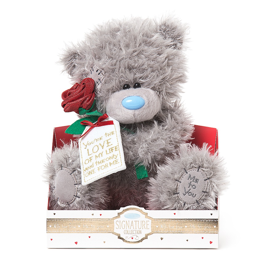 Bamse med rose, Love of my life, 20cm - Me To You